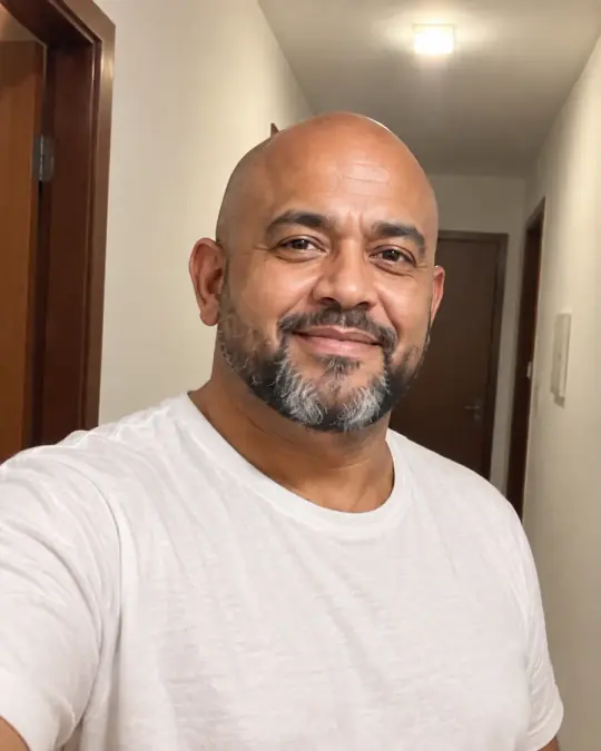 Foto comum do mesmo homem